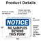Signmission No Samples Beyond This Point OSHA Notice Sign, Vinyl Decal, 14in W x 10in L, 2PK OS-2PACK-NS-D-1014-L-14786 - alternate 5